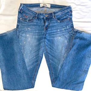 Hollister Paint Splatter Bootcut